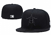 Astros Team Logo Black Fitted Hat LX,baseball caps,new era cap wholesale,wholesale hats